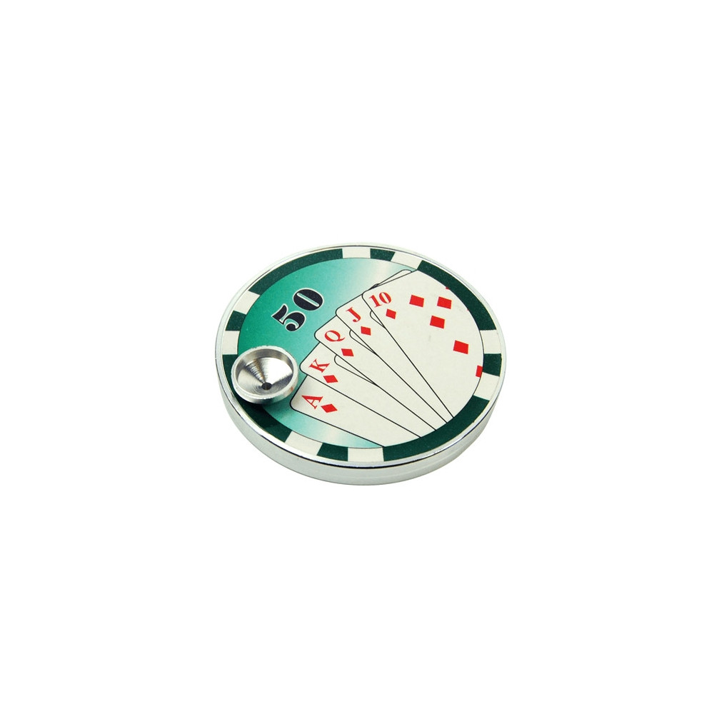 Poker Pipe – Stilvolle Metallpfeife für getrocknete Kräuter