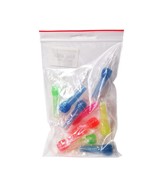 Hygienische Shisha-Mundstücke – Neonfarben, einziehbar, 10 Stück