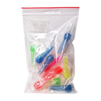 Hygienische Shisha-Mundstücke – Neonfarben, einziehbar, 10 Stück
