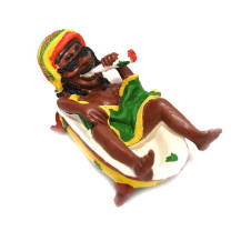 Rastaman-Aschenbecher in der Badewanne
