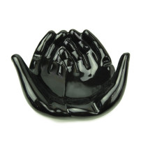 Keramik-Aschenbecher „Black Hands“