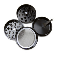 Metallschredder Alu V Yin Yang – 4-teilig mit Schaufel