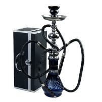 Habibi Wasserpfeife 50cm - schwarz