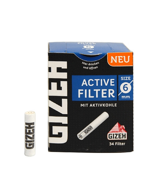Gizeh Kohlefilter 6 mm