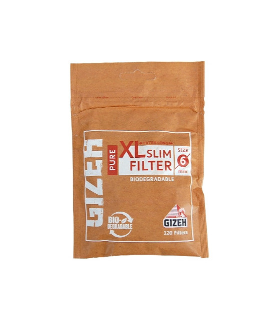 Gizeh XL Long Slim 6mm BIO Filter