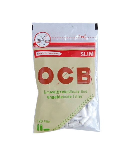 Zigarettenfilter OCB Slim Bio 120 Stück
