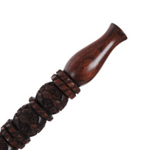 Mundstück aus Holz für Wasserpfeifenschlauch – Dekorativ, 38 cm