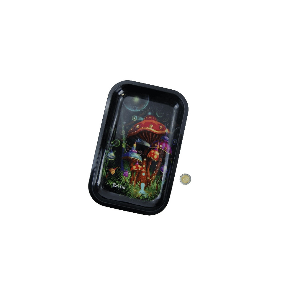 Magic Mushroom Roll Tablett aus Metall M