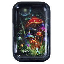 Magic Mushroom Roll Tablett aus Metall M