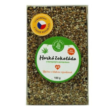 Dunkle Schokolade mit Hanfsamen, zuckerfrei, 100 g
