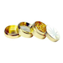Grinder Grinder 4-teilig Gold Grass Leaf S 3cm