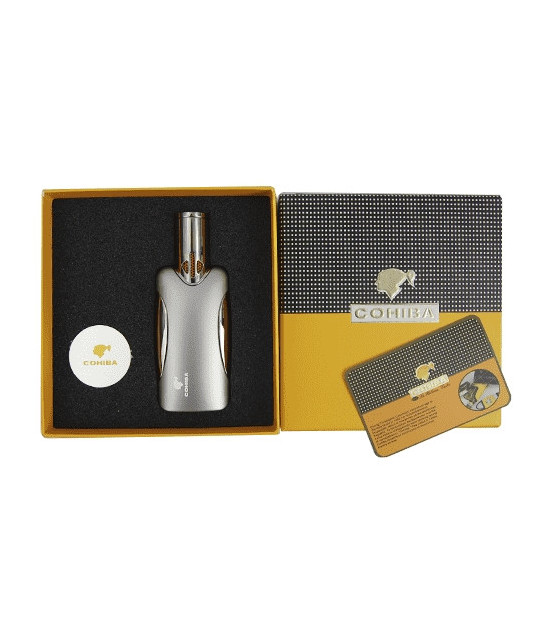 COHIBA großes silbernes Feuerzeug