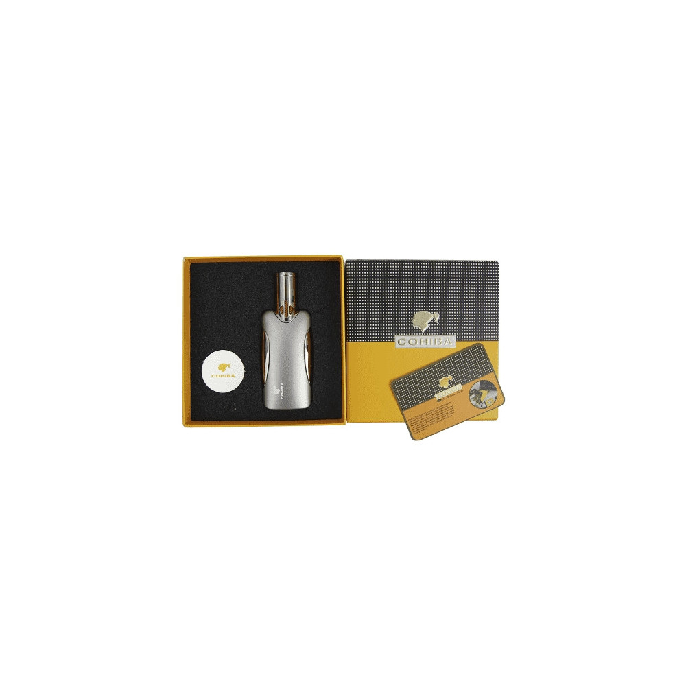 COHIBA großes silbernes Feuerzeug
