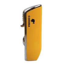 COHIBA Zigarrenfeuerzeug mit Cutter - gelb