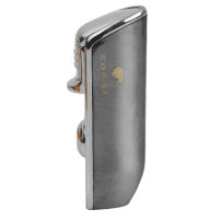 COHIBA Zigarrenfeuerzeug mit Cutter – silber