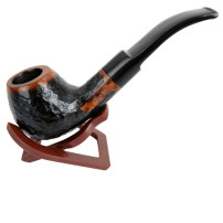 Gentelo gebogener Topf, rustikal, schwarz/braun