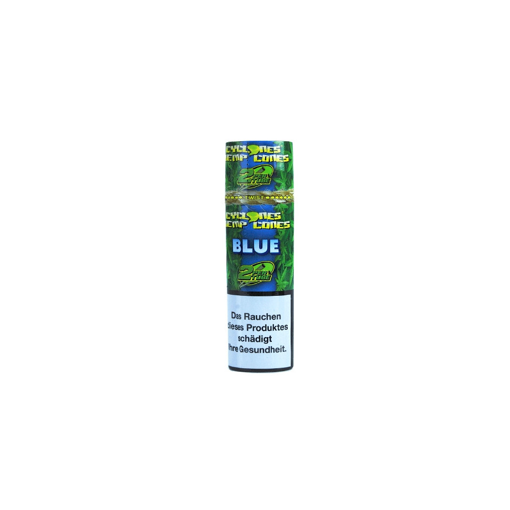 Cyclone Hanf-Cone Blunt - Blau (2 Stück)