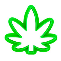 Ausstecher für Cannabisblätter
