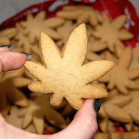 Ausstecher für Cannabisblätter