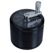 4-teiliger Grinder, schwarz