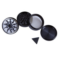 4-teiliger Grinder, schwarz