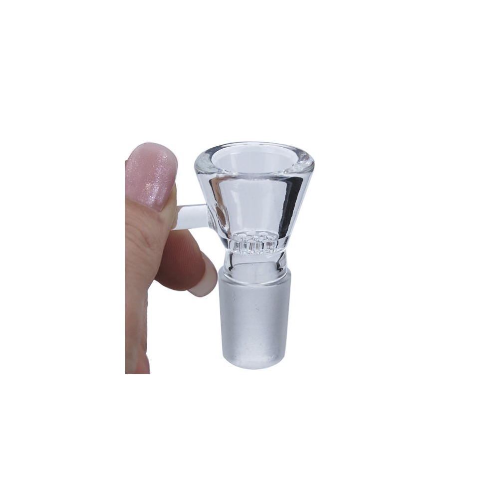 Glaskessel mit Sieb und Griff (8778) NS19mm