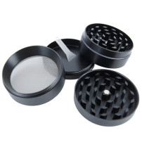 4-teiliger Grinder – Gold auf Schwarz