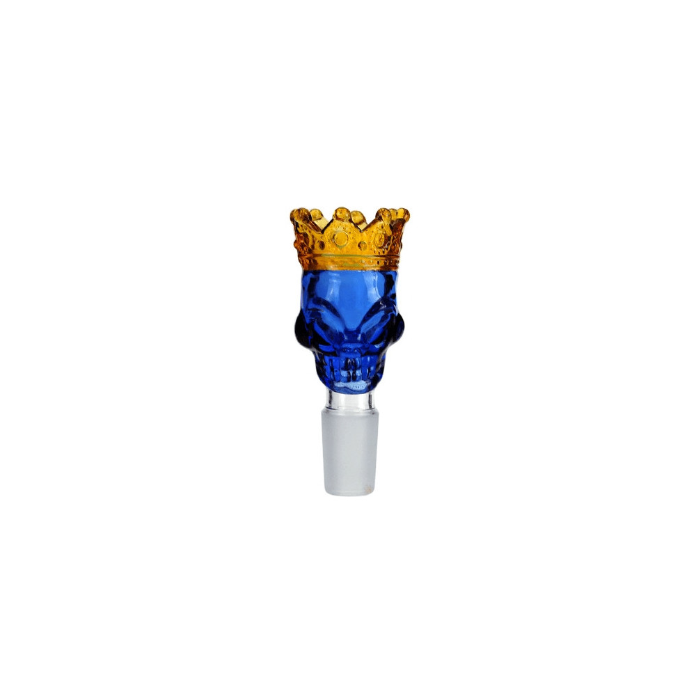 Bongo-Muschel King Skull Blue (8860) NS19 mm