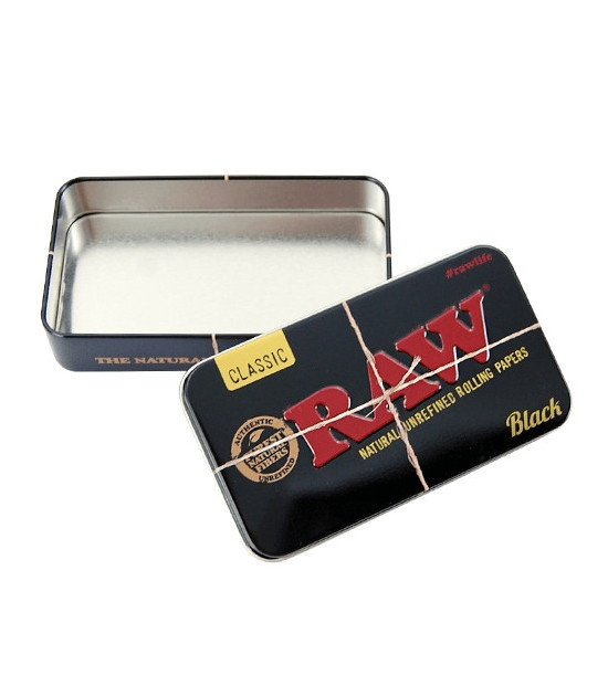 RAW Schwarze Metalldose: RAW schwarze Metalldose