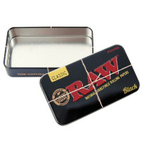 RAW Schwarze Metalldose: RAW schwarze Metalldose