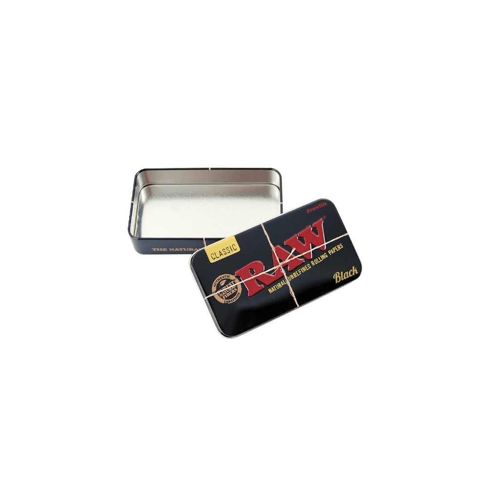 RAW Schwarze Metalldose: RAW schwarze Metalldose