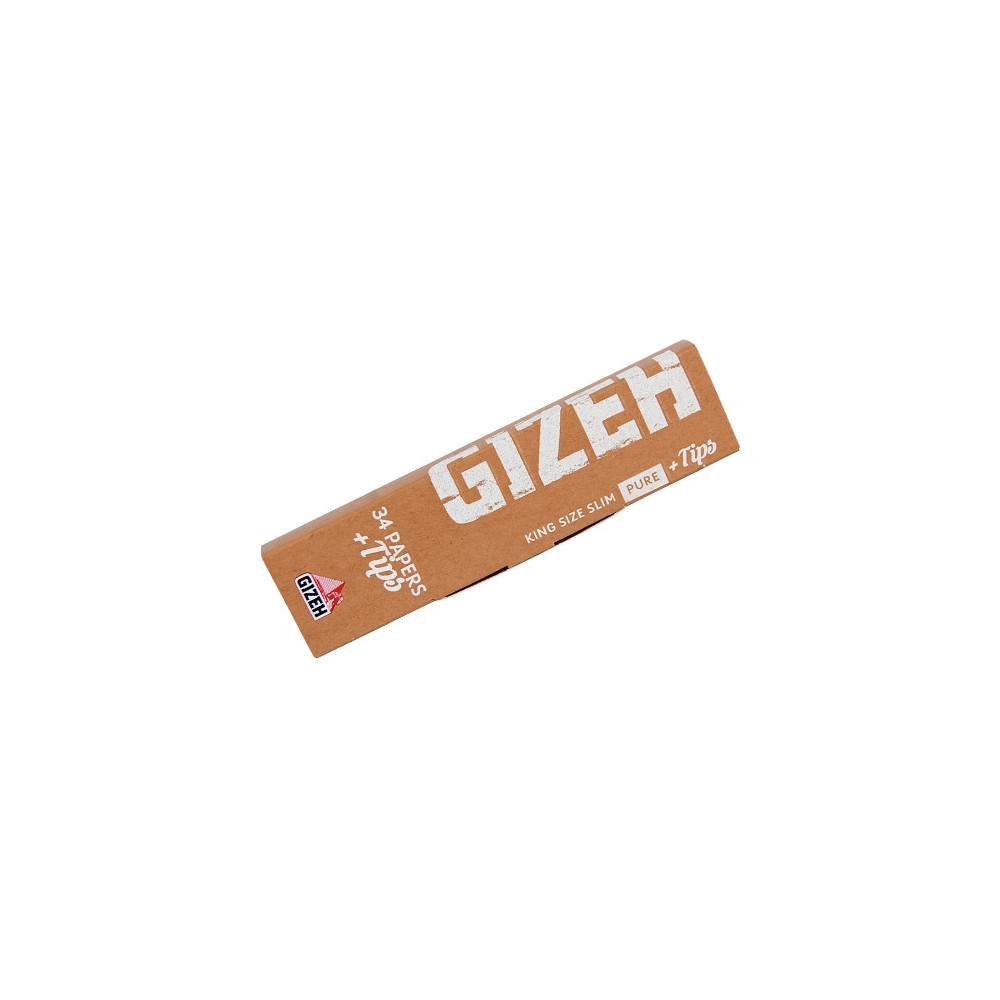 Gizeh King Size Slim Pure + Tips Zigarettenpapier