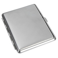 Zigarettenetui silber matt schlank 18