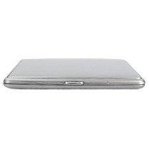 Zigarettenetui silber matt schlank 18