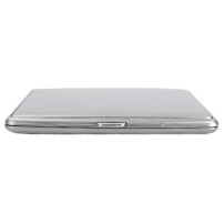 Zigarettenetui silber matt schlank 18
