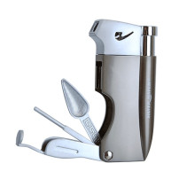 Silver Match Pfeifenfeuerzeug aus Gunmetal