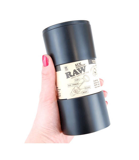 RAW Six Shooter – Tube und vorgerollte Blunt-Füllung