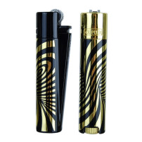 Clipper Metallfeuerzeug Psychedelisches Gold