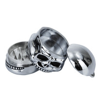 Grinder Skull Silver - silberner Totenkopf