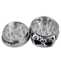 Grinder Skull Silver - silberner Totenkopf