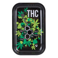 Roll Tray THC-Molekül 27,5 x 17,5 cm