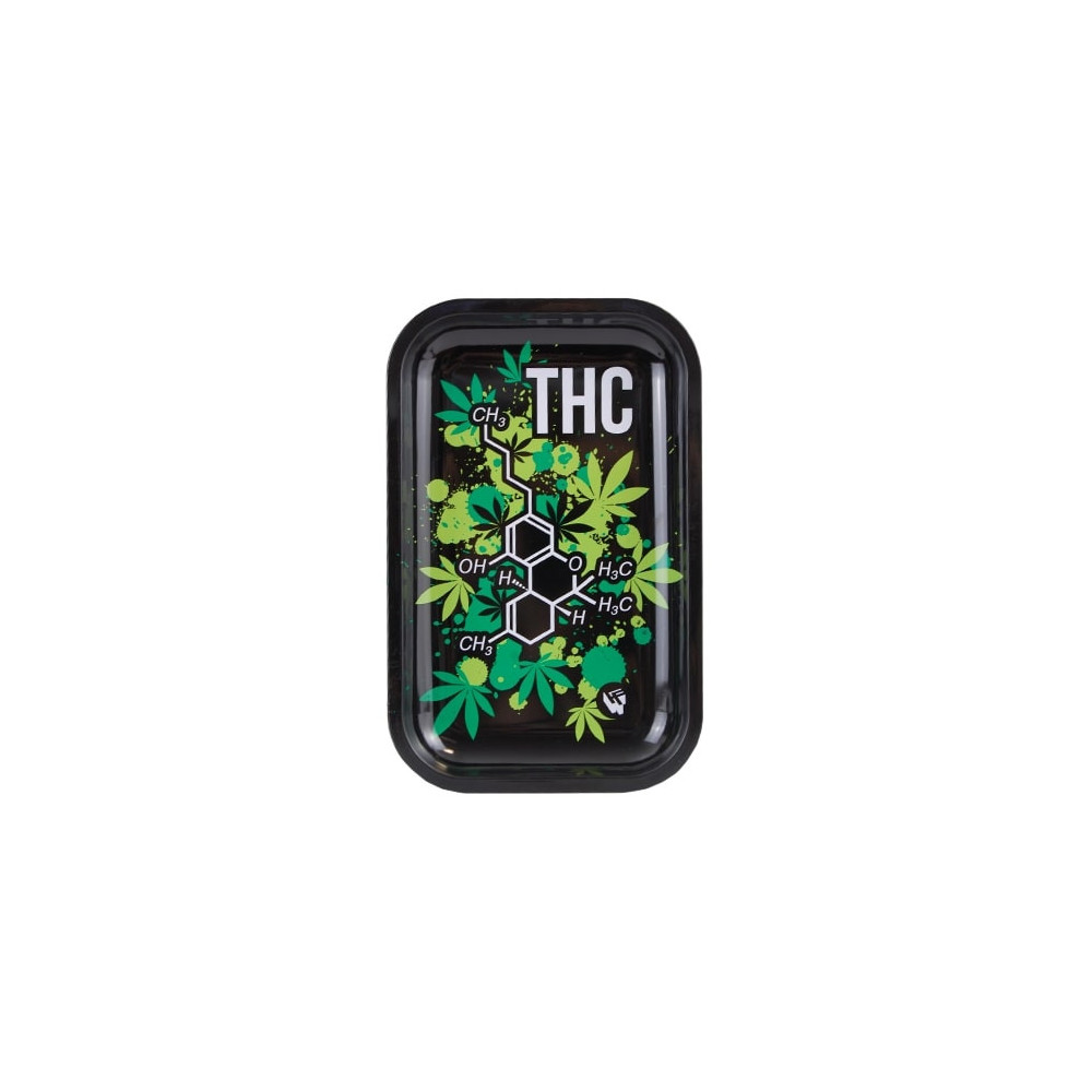 Roll Tray THC-Molekül 27,5 x 17,5 cm