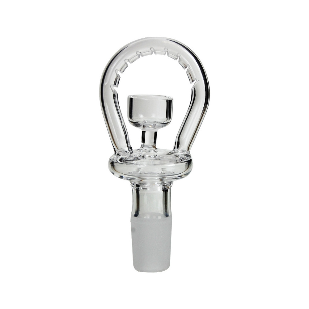 Ölkessel aus Quarzglas mit Halo-Design (9348) NS14mm
