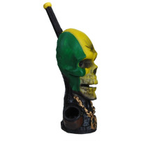Mini-Wasserpfeife Rasta-Schädel