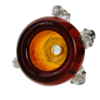 Dragon Bongo Pipe - Amber