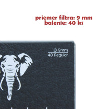 Kohle-Rohrfilter White Elephant 9 mm - 40 Stück