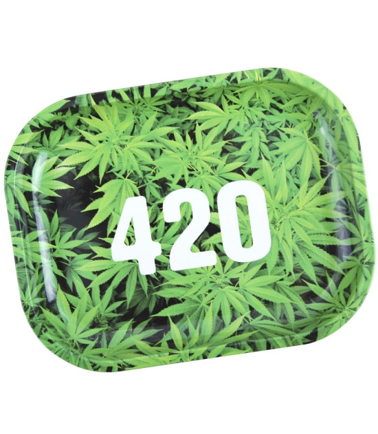 Roll Tray Ganja 420 Green