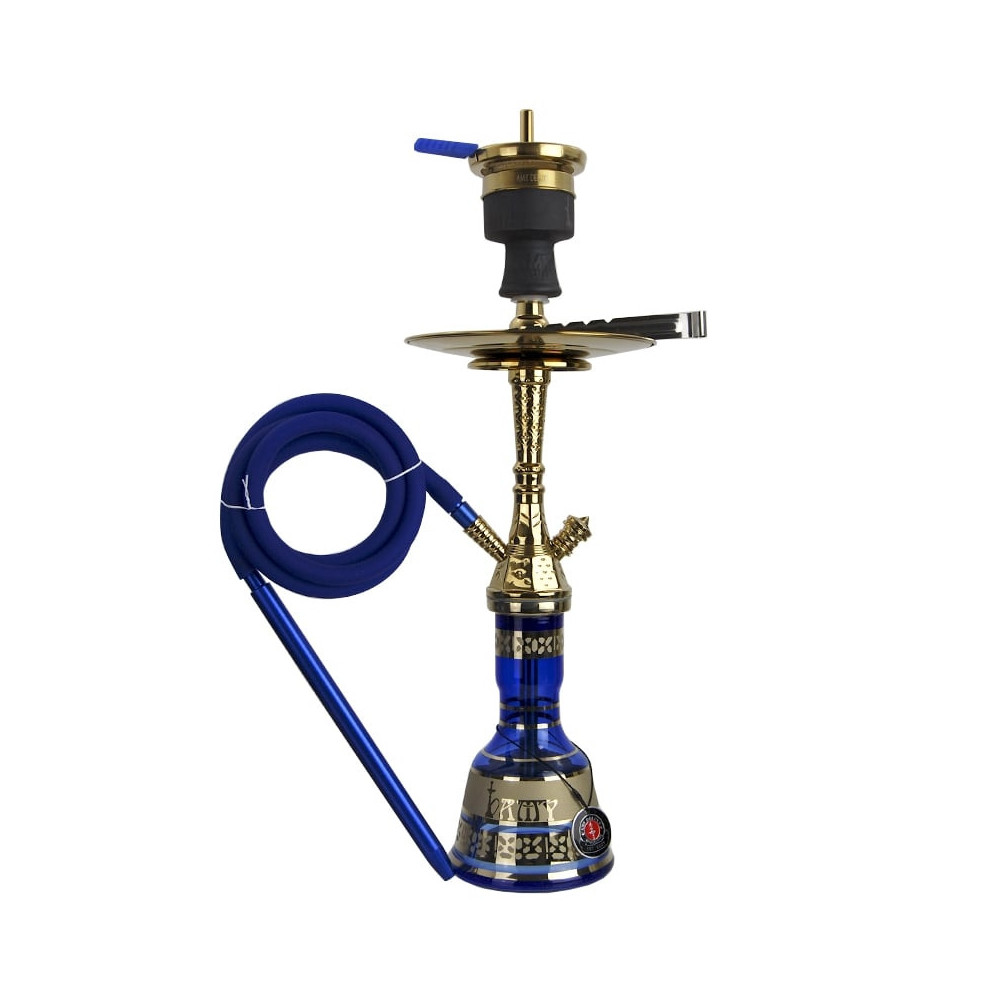 Hookah AMY Deluxe Little Tura gold-blau