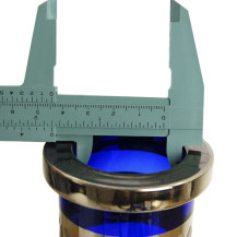 Hookah AMY Deluxe Little Tura gold-blau
