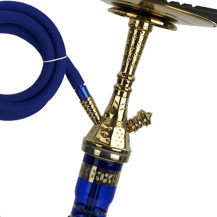Hookah AMY Deluxe Little Tura gold-blau